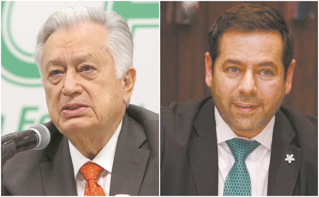 Manuel Bartlett, director general de CFE y José Abugaber,  presidente de la Confederación de Cámaras Industriales (Concamin). Fotos: Archivo/ El Universal 