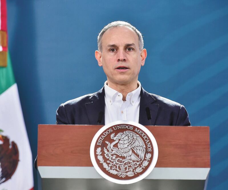 El subsecretario de Salud, Hugo López-Gatell, aseguró que la epidemia de coronavirus comenzó el 28 de febrero y se proyecta que termine en octubre próximo, por lo que puede considerarse que vamos a la mitad. PRESIDENCIA