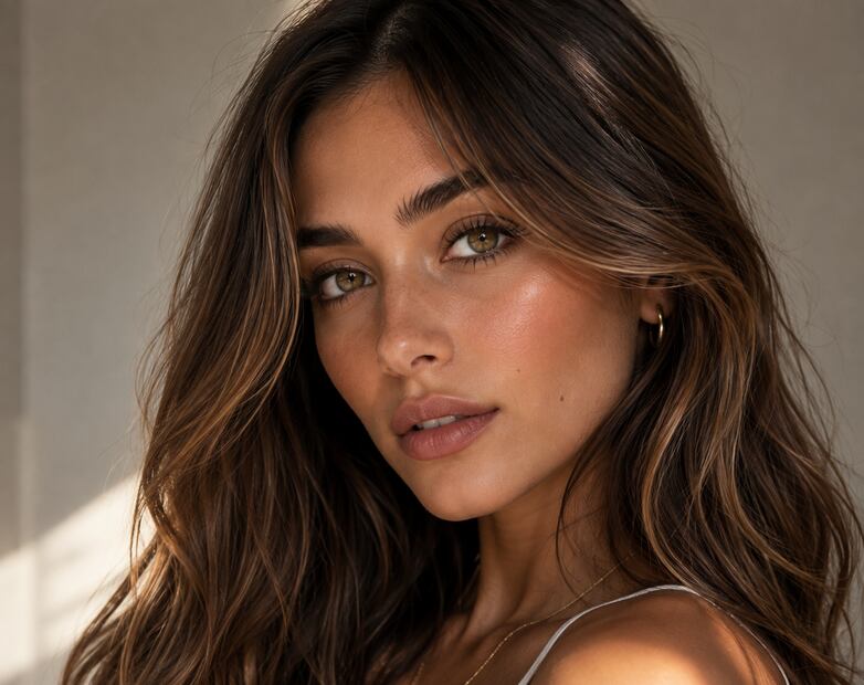 Tu mirada destaca al natural, ahora sólo te falta encontrar el color de cabello que la acompañe. Foto: Imagen generada con IA