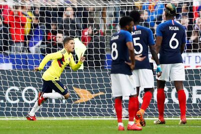 Colombia sorprende y derrota a Francia en París 