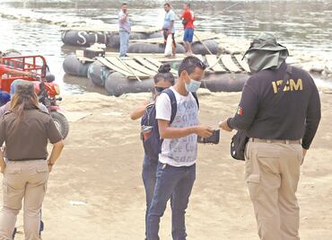 Río Suchiate, con poca vigilancia y elementos de INM