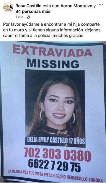 Desaparece en Hermosillo Emily Castillo, Miss Mundo Teen 2017