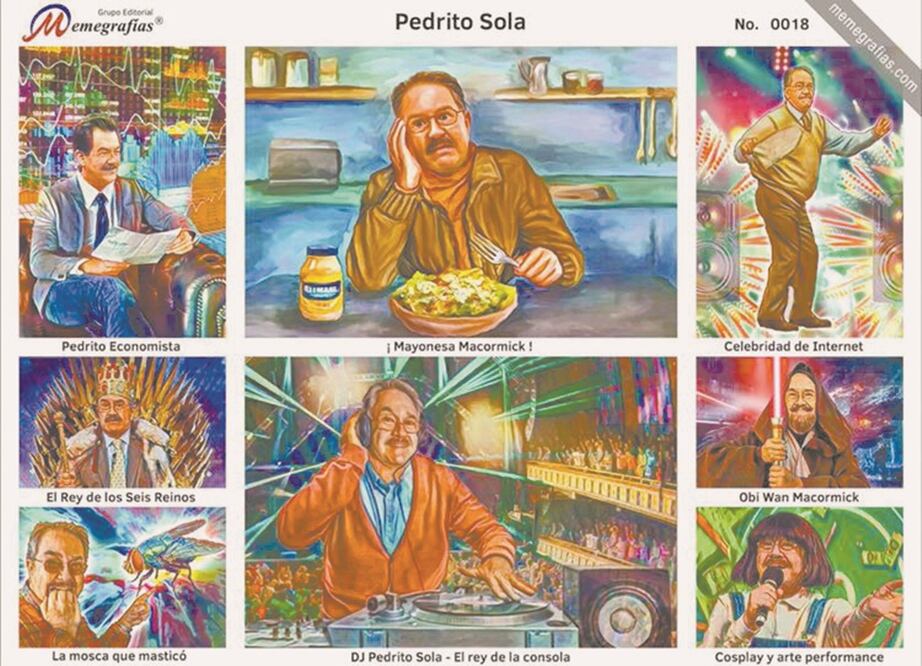 Pedrito Sola presume su memegrafía