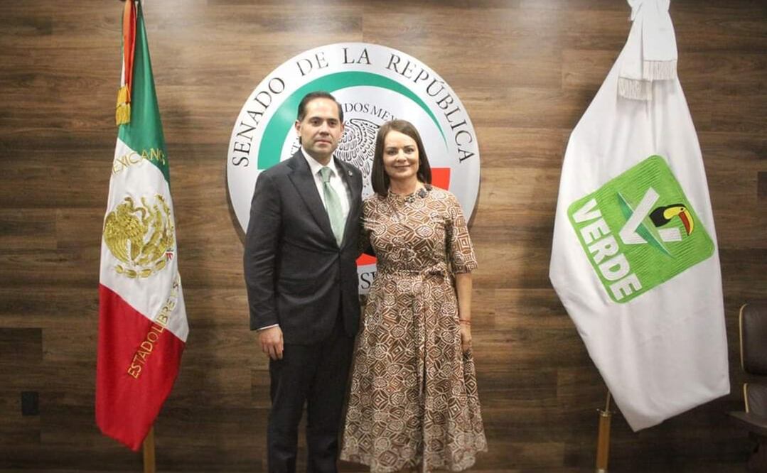 La expriista Nuvia Mayorga se incorporó al grupo parlamentario del Partido Verde en el Senado de la República. FOTO: Especial