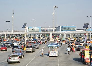 Reportan una baja afluencia en cruces a Estados Unidos