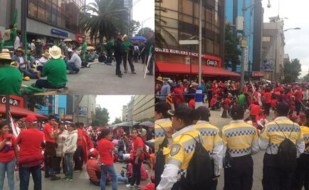Campesinos instalan plantón sobre Bucareli