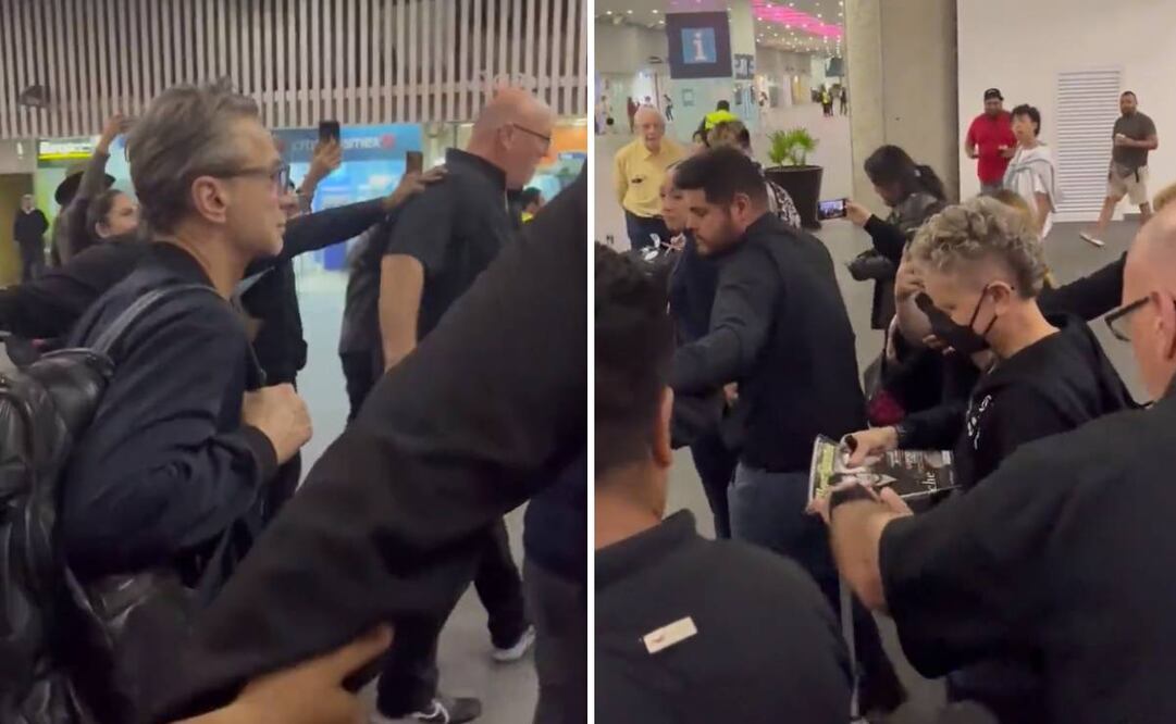 La banda fue captada a su llegada al aeropuerto, pero desataron críticas por su excesiva seguridad. Foto: Twitter