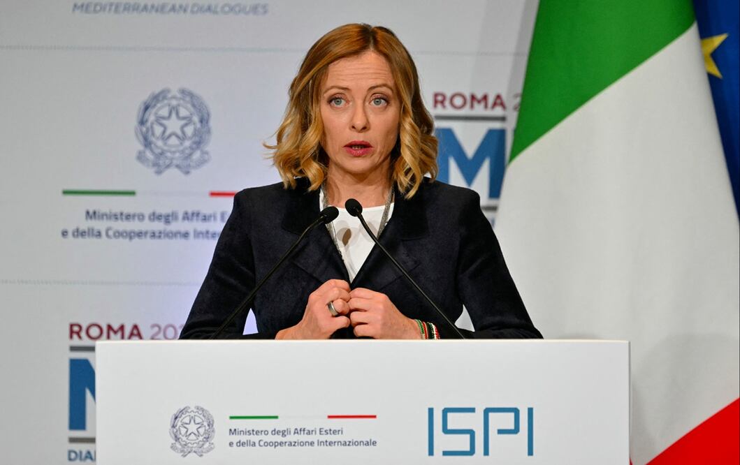 Primera ministra italiana, Giorgia Meloni. Foto: AFP