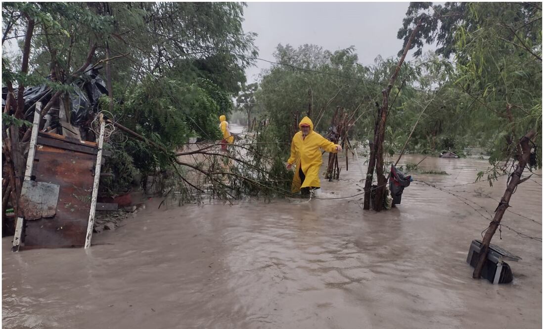 La llegada de la tormenta tropical "Ileana" ha provocado inundaciones y afectaciones en casas y calles de Sinaloa. Foto: Especial