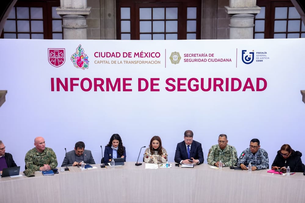 Brugada destaca baja del 12% en delitos de alto impacto en CDMX durante 2025. (Foto: especial)