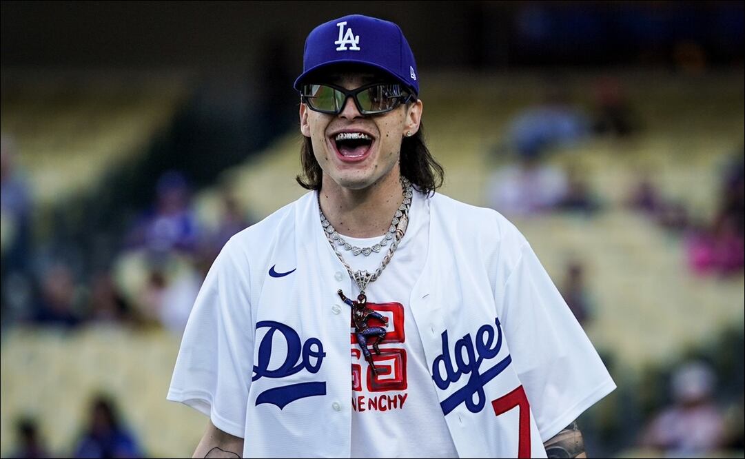 Peso Pluma visita a los Dodgers - Foto: LA Dodgers