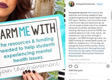 #ArmUsWith: profesores piden a Trump recursos y no armas