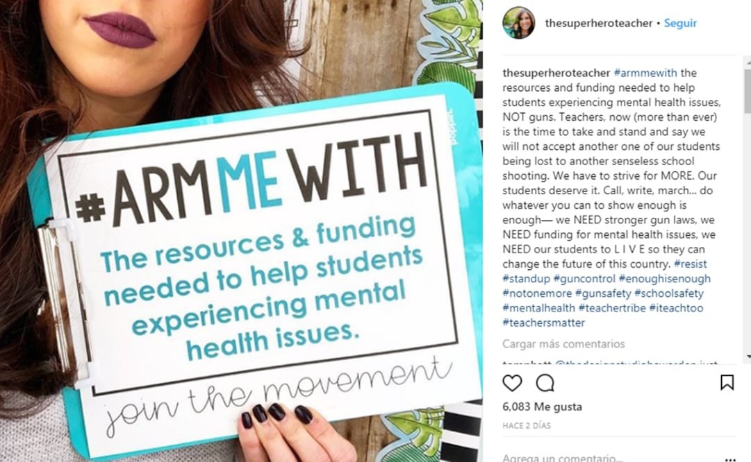 Brittany Wheaton se pronunció en contra de llevar un arma a la escuela y pidió más recursos para atender enfermedades mentales (Foto: tomada de Instagram)