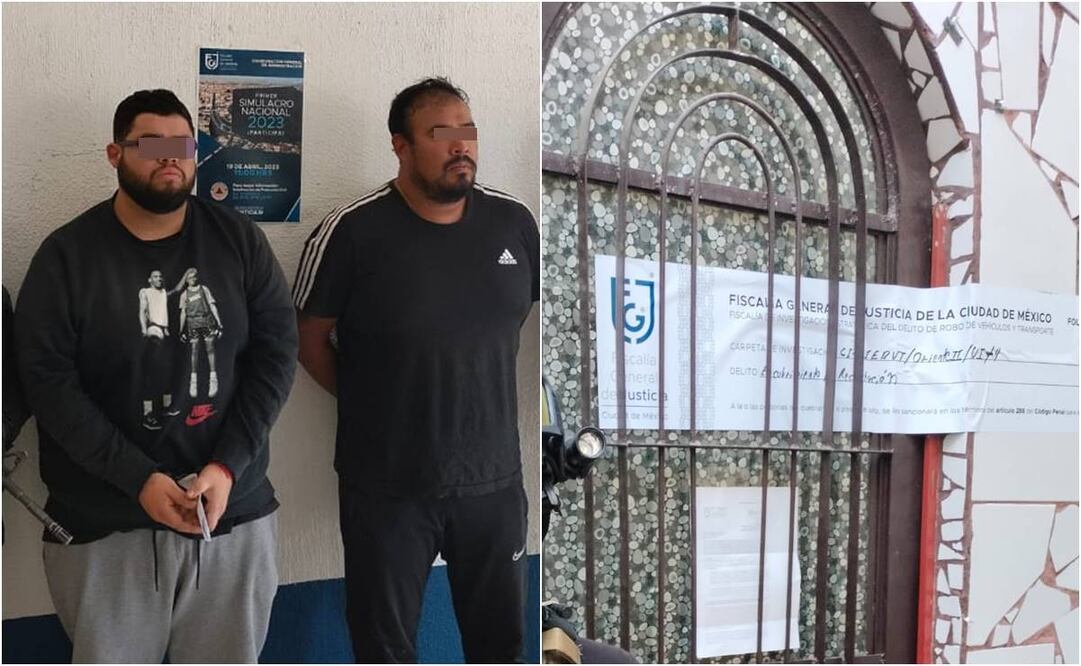 Integrantes de banda dedicada al robo de autopartes. Foto: Especial