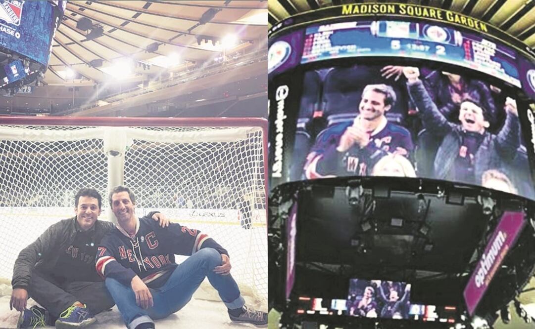 Amistad. Fred Savage y Josh Saviano asistieron al partido de los New York Rangers en el Madison Square Garden, en donde la cámara del lugar los captó. (FOTOS: INSTAGRAM)