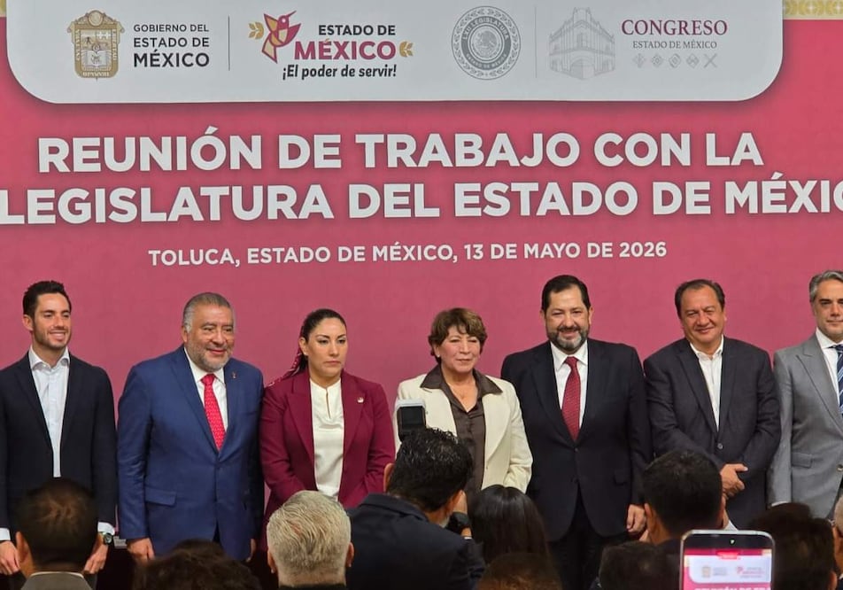 La gobernadora del Estado de México, Delfina Gómez sostuvo un encuentro con integrantes de la 62 Legislatura del Congreso local. Foto: Especial