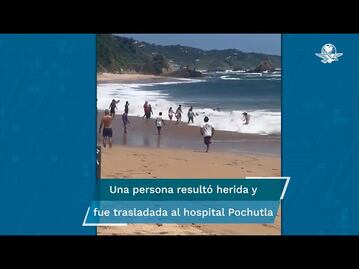 Embarcación se hunde con turistas a bordo en Mazunte, en la Costa de Oaxaca 