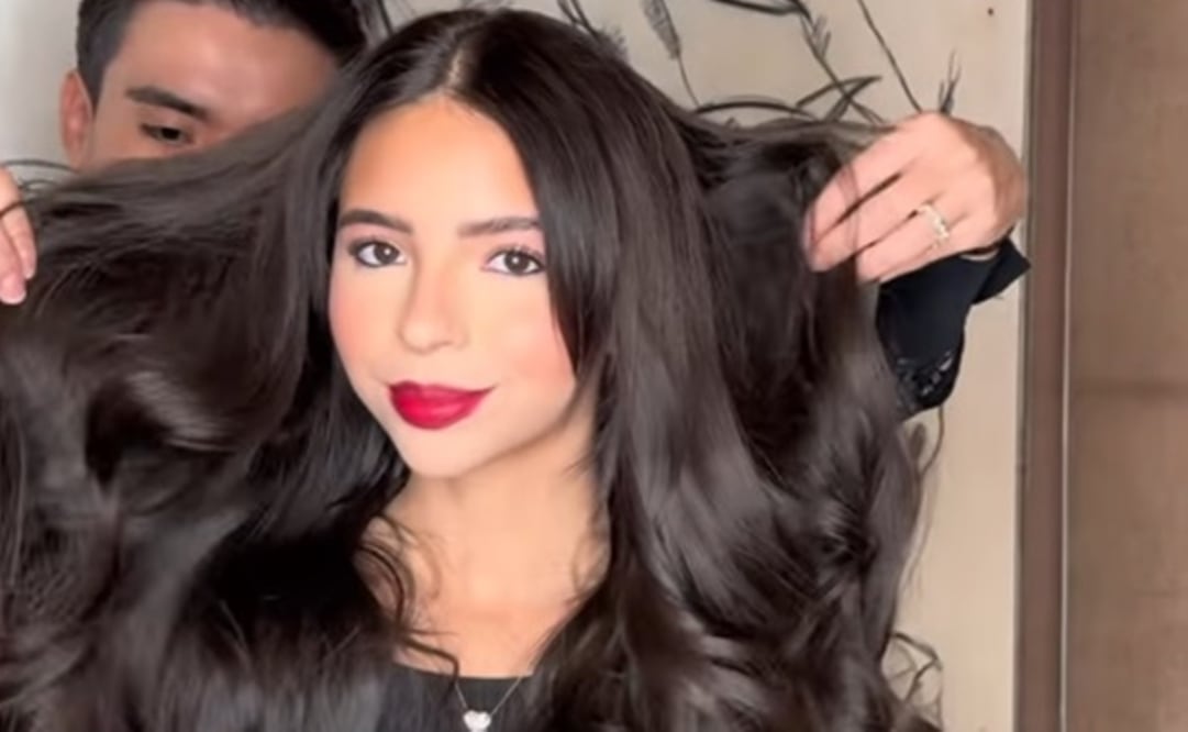 Ángela Aguilar presume pelazo. En su faceta de casada deja atrás su acostumbrado cabello corto.