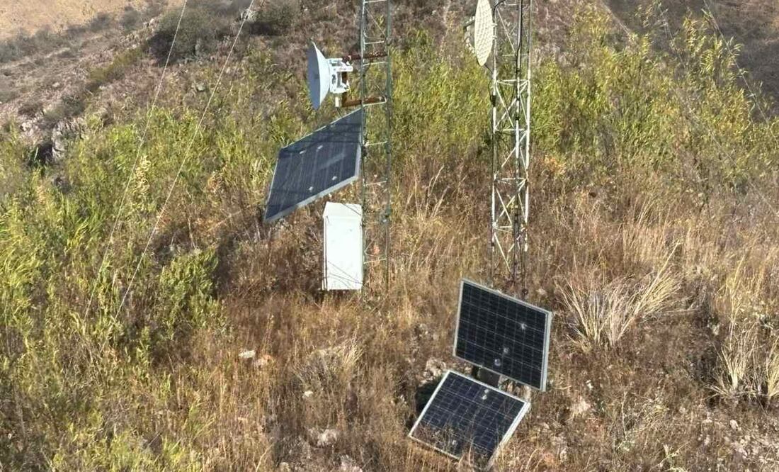 Marina asegura antenas perturbadoras de frecuencia en Sinaloa. 23/03/2025. Foto: Especial