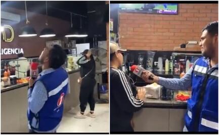 VIDEO: Reportero se encuentra a su mamá en las micheladas durante transmisión en vivo y se vuelve viral