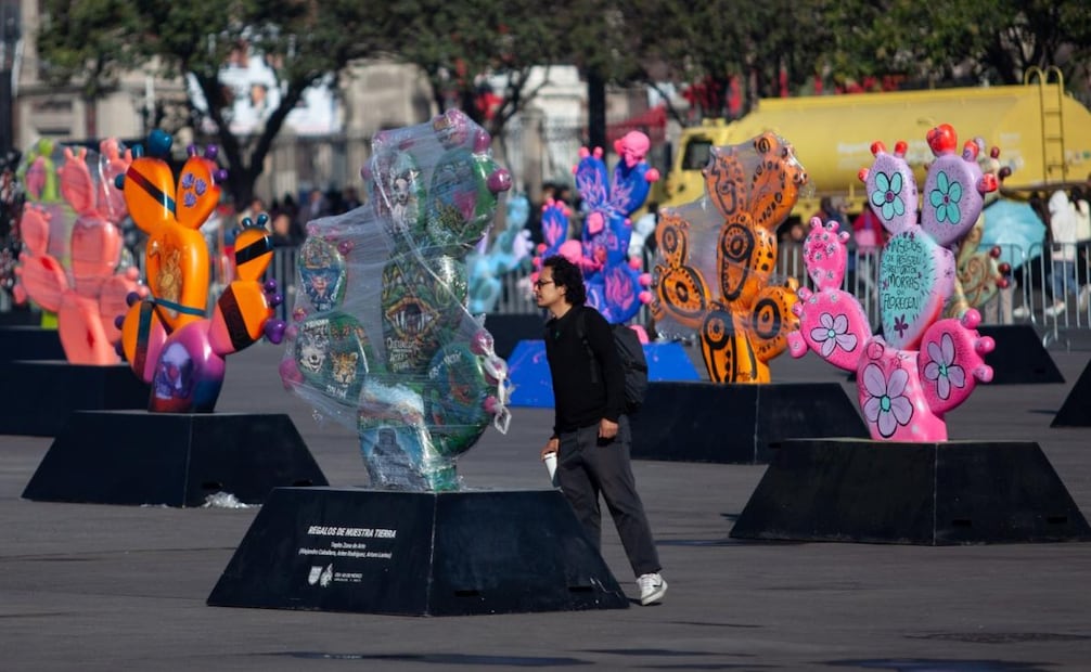 “Nopalera en el Corazón” en el Zócalo de CDMX; celebra la cultura y el arte mexicano.
Foto: Cuarto Oscuro