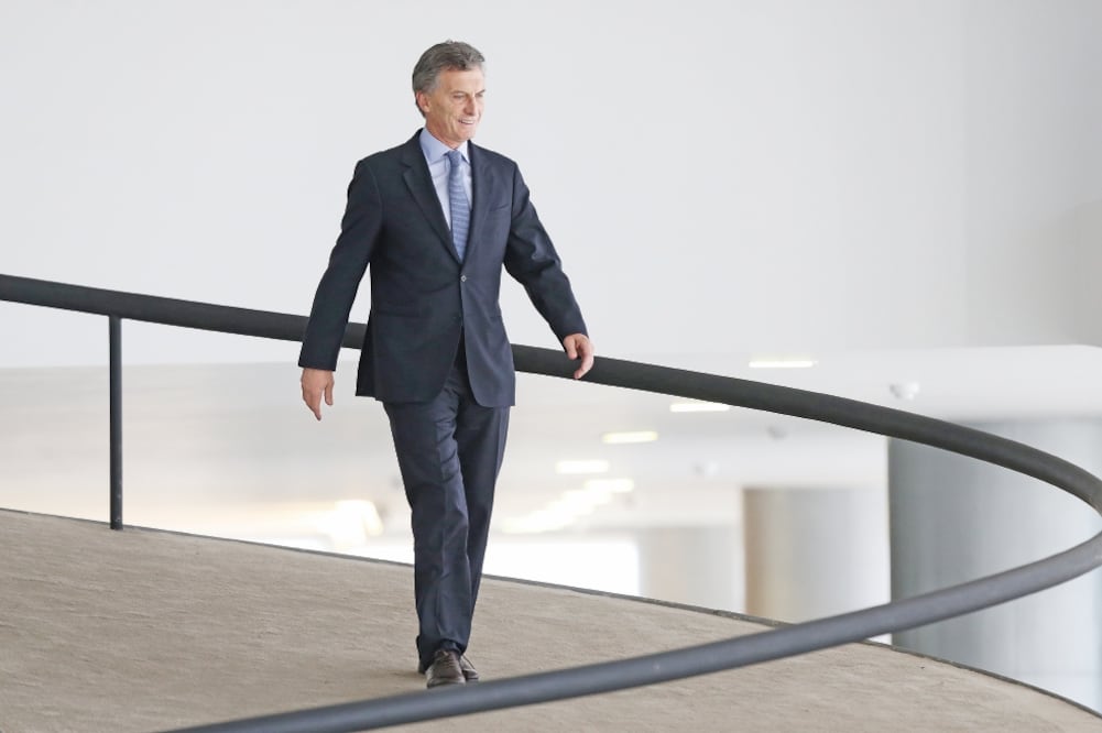 El presidente electo de Argentina, Mauricio Macri, en el Palacio Presidencial Planalto, el viernes (ERALDO PERES. AP)