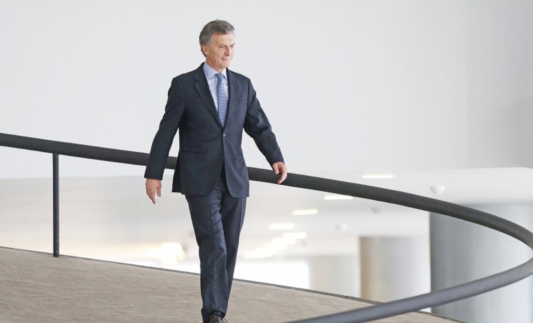 El presidente electo de Argentina, Mauricio Macri, en el Palacio Presidencial Planalto, el viernes (ERALDO PERES. AP)