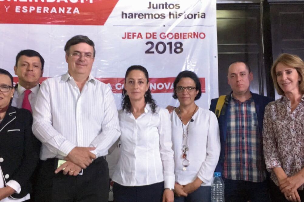 Acompañada del ex jefe de gobierno Marcelo Ebrard, Claudia Sheinbaum expuso su plan para combatir la delincuencia. Foto: ESPECIAL