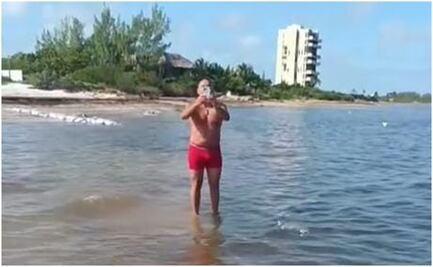 VIDEO: Italiano y pescador yucateco protagonizan discusión; extranjero les exige retirar trampas para capturar pulpo