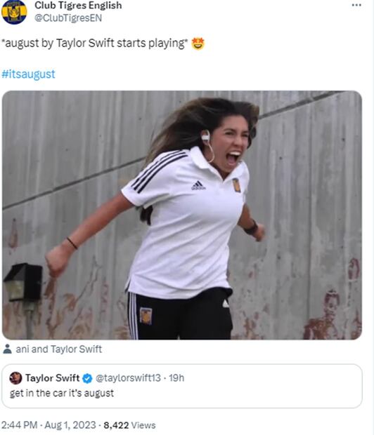 Memes Taylor Swift. Foto: Redes sociales (Twitter)