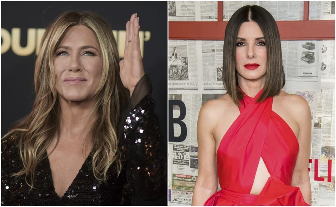 Jennifer Aniston y Sandra Bullock. FOTO: Archivo