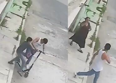 ¡Con trapeador en mano! Abuelita defiende a su nieto y frustra robo  en Valle de Chalco; video se vuelve viral