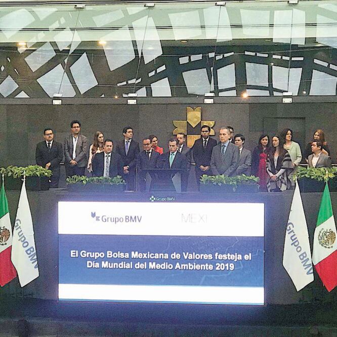 En el festejo por el Día Mundial del Medio Ambiente, la BMV dio a conocer su estrategia de sustentabilidad, la cual considera cinco líneas de acción. TOMADA DE TWITTER
