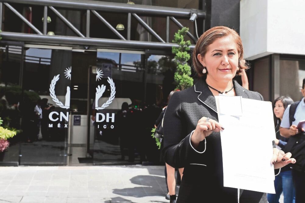 La diputada Eva Cadena Sandoval aseguró que también presentará una denuncia ante la Comisión Interamericana de Derechos Humanos (CIDH) (IRVIN OLIVARES. EL UNIVERSAL)