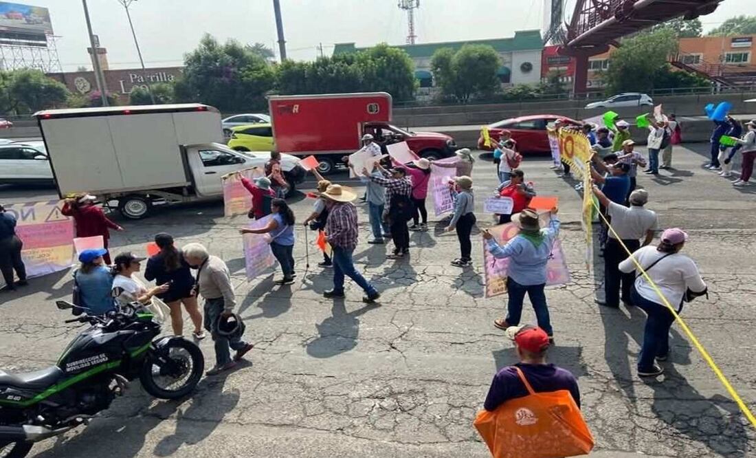 Retiran bloqueo en Periférico Norte y Azcapotzalco (22/05/2025). Foto: Especial