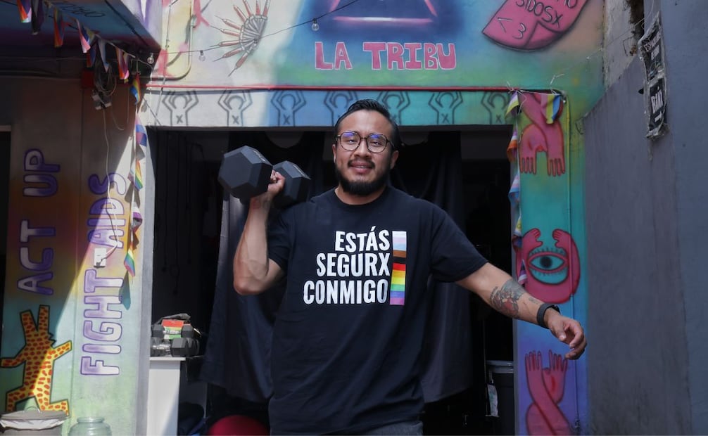 Christian encontró el powerlifter un deporte donde podía sentirse él mismo. Foto: Fernanda Rojas EL UNIVERSAL
