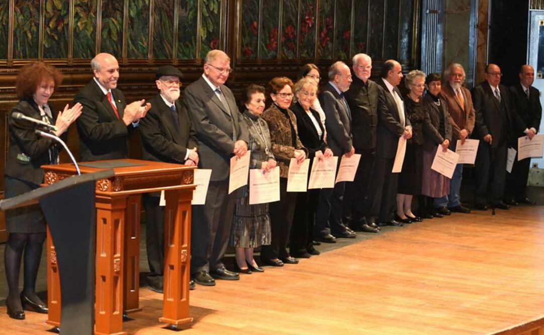 En la ceremonia del 45º aniversario del Conacyt se reconoció a catorce nuevos investigadores eméritos del SNI. Foto: AMC/Elizabeth Ruiz Jaimes