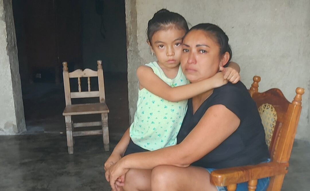 Itzel tiene cinco años y es una de los tres hijos de María Liseli. Fotos: Yazmín Rodríguez/ EL UNIVERSAL.