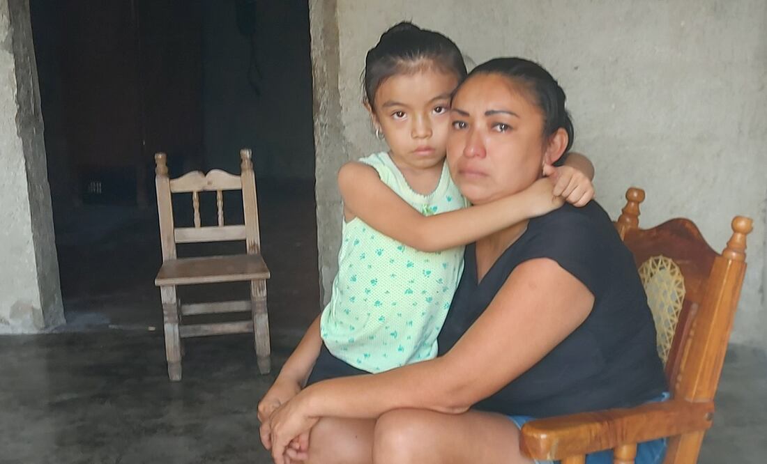 Itzel tiene cinco años y es una de los tres hijos de María Liseli. Fotos: Yazmín Rodríguez/ EL UNIVERSAL.