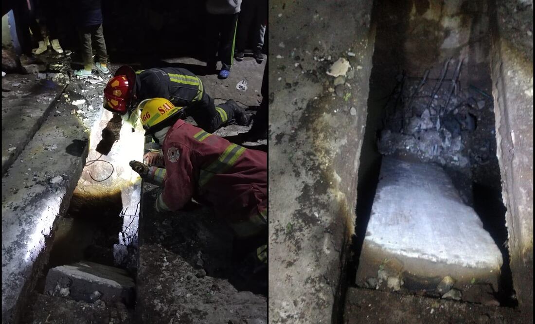 Presuntamente fue colocada una bolsa o maleta sobre una tapa de drenaje, misma que generó la explosión. Las autoridades ya investigan. Foto: Especial