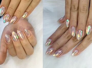 Uñas de cristal, la tendencia de esta temporada