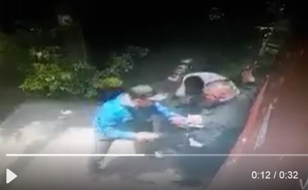 Captrua de pantalla de video que circuló en redes sociales