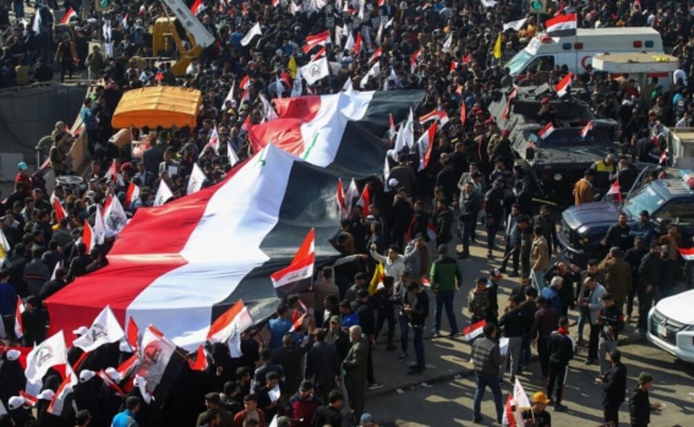 Miles en Irak abuchean a EU a un año de la muerte de Qasem Soleimani