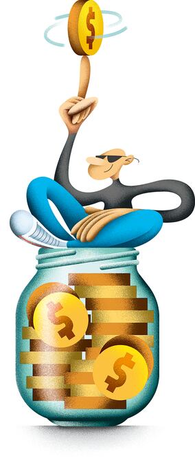 Ahorro,buen comienzo para  finanzas sanas. Ilustración: de Daniel Razo