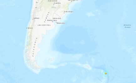 Se registra sismo de magnitud 6.4 al sur de Tierra de Fuego, Argentina
