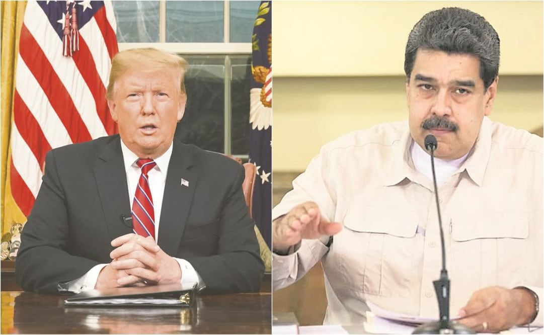 Según el diario The New York Times, el presidente de EU, Donald Trump, habló por teléfono con el mandatario venezolano, Nicolás Maduro. Foto: Agencias