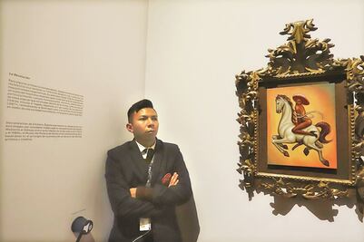 El Zapata entaconado, el cuadro más vigilado de México