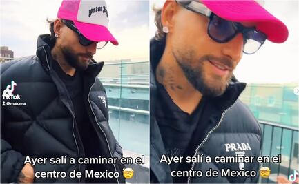Maluma recorre las calles del centro de la CDMX y pasa desapercibido