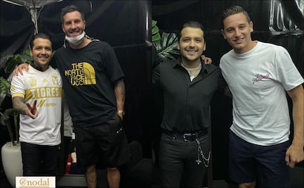 Jugadores de Tigres asisten a concierto y se toman foto con Christian Nodal