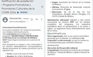 Desprotección de datos en Secretaría de Cultura capitalina afecta a promotores culturales